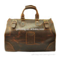 Genuine Leather Cowhide Brown Travel Luggage Duffle Gym Messenger Bags